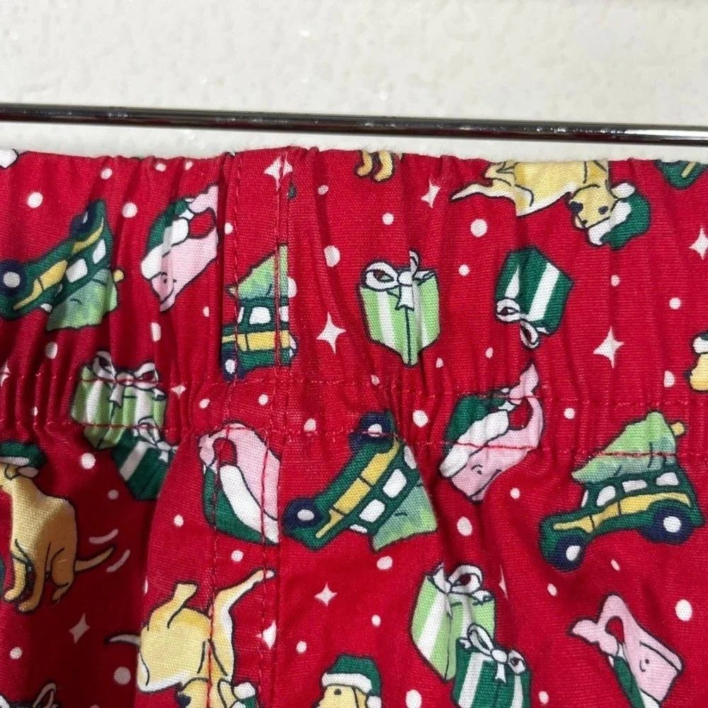 Vineyard Vines‎ Pajama Pants Mens XL Red Christmas Holiday Dogs Woodie Festive